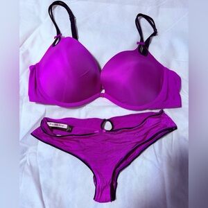 Victoria Secret Vibrant Purple Bra and Panty Set